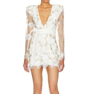 ZHIVAGO By the way mini white floral  mini dress
